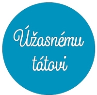 Samolepka na drek s textem  ڞasnmu ttovi - modr -10 cm
