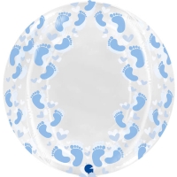 Balnek fliov transparentn koule apiky modr 48 cm