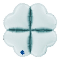 Balnkov zkladna mini srdce satnov pastelov modr 30 cm