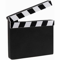 DEKORACE Filmov klapka devn 11,5x13,5cm