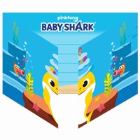 POZVNKY a oblky Baby Shark 8ks