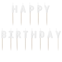 Svky dortov npis Happy Birthday bl 2,5 cm