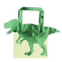 Taka drkov Dino metalicky zelen 19 x 22 cm 5 ks